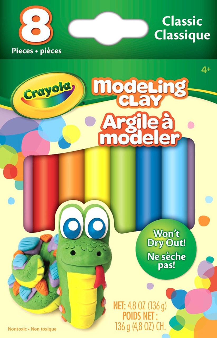 Multipack of 12 - Crayola Modeling Clay .6oz 8/Pkg-Basic